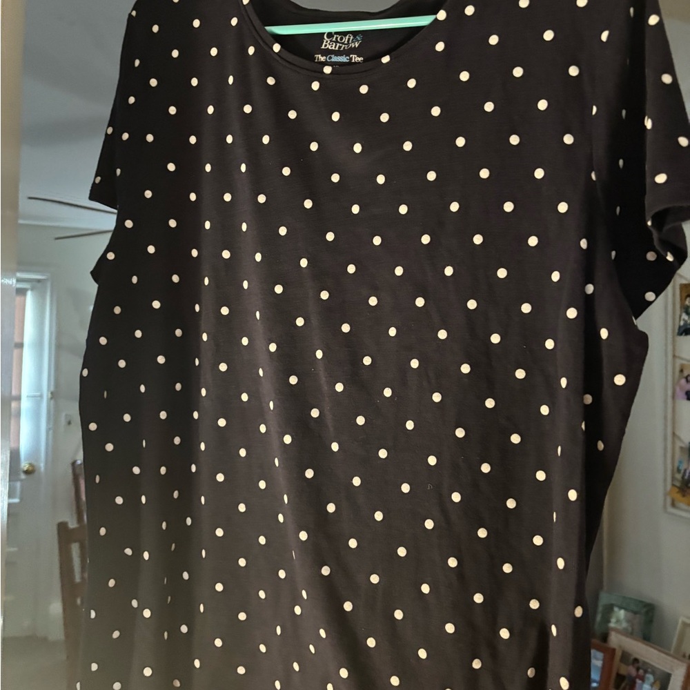 The Classic Black Polka Dot Top